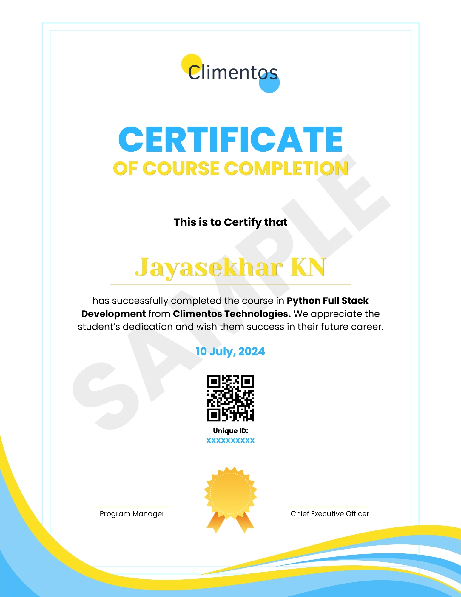 Professional Certificate